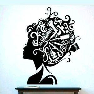 24" Hairstylist Salon Wall Decal Premium Vinyl Art